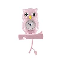 Amazon.co.jp: Lily's Home 振り子フクロウ時計 回転する目と揺れる枝